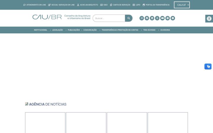 Screenshot of caubr.gov.br