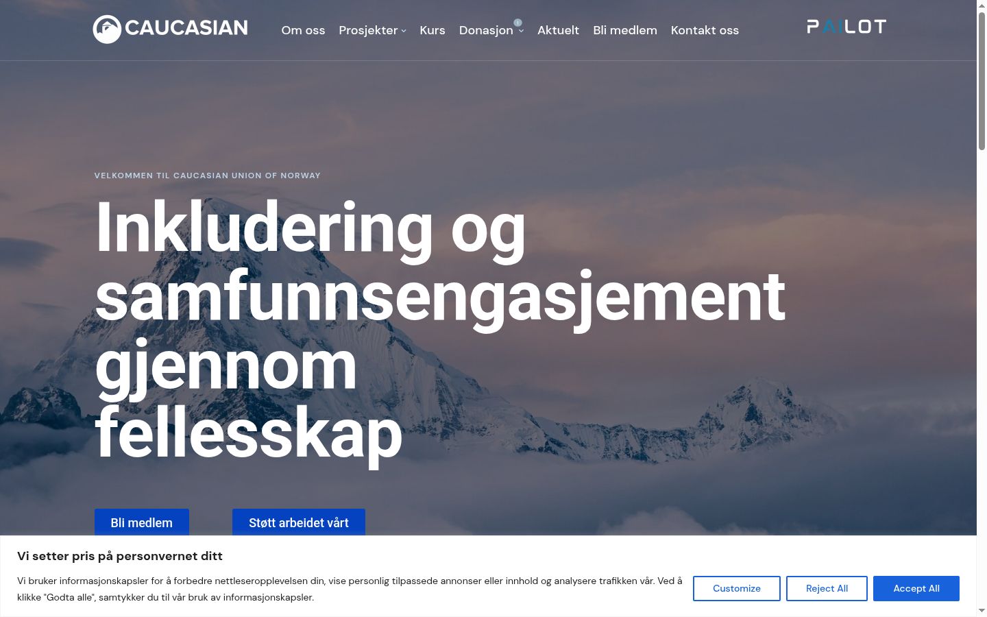Screenshot tal-banner tal-kunsens muri qabel kwalunkwe interazzjoni