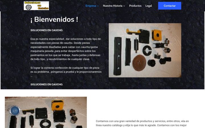 Snímek obrazovky caucho.net