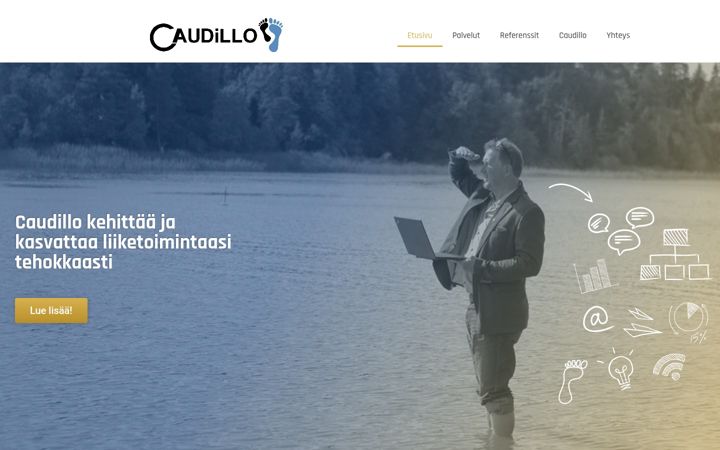 Skærmbillede af caudillo.fi