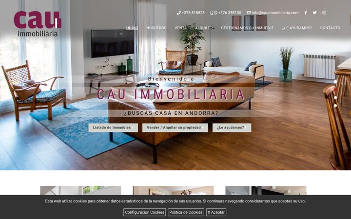 Screenshot of cauimmobiliaria.com
