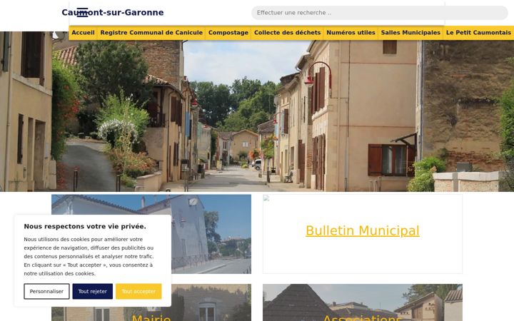 Screenshot van caumont-sur-garonne.fr