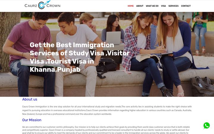 Screenshot of caurzcrown.com