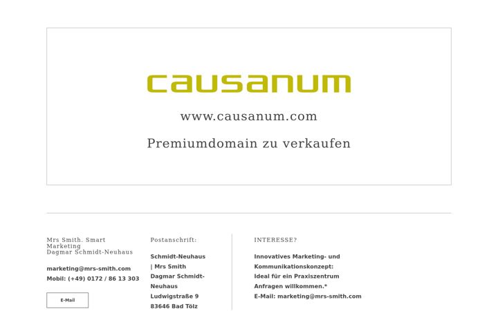 Screenshot of causanum.com