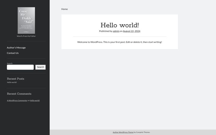 Screenshot of causemydaddysaid.com