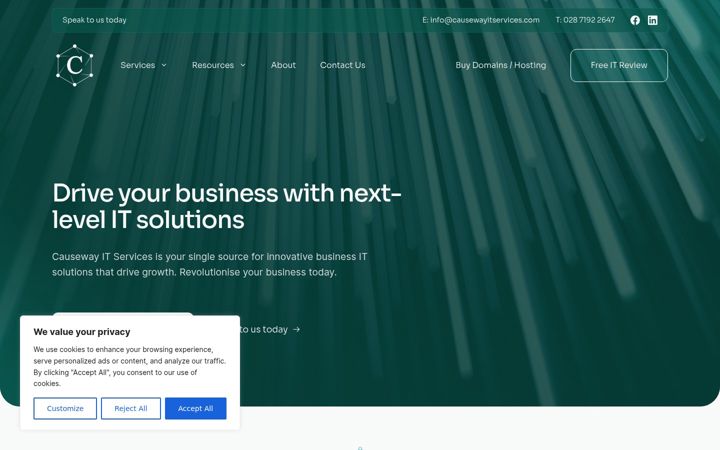 Screenshot of causewayitservices.com
