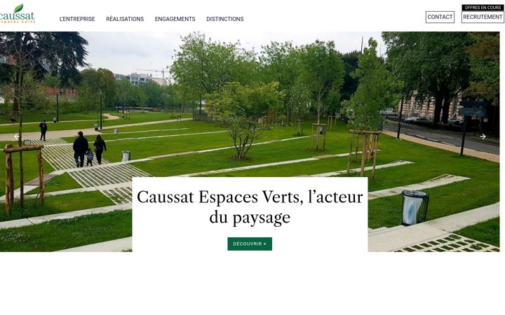 Screenshot of caussat.com