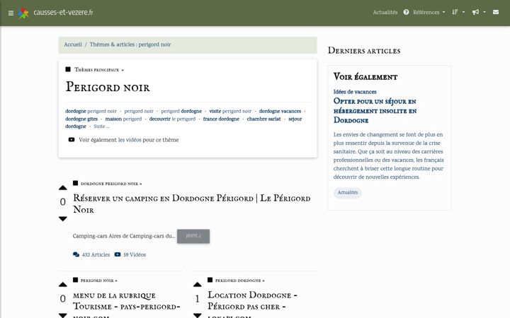 Screenshot van causses-et-vezere.fr