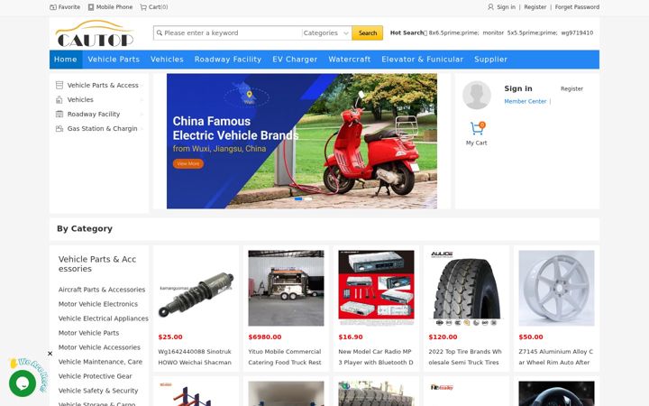 Captură de ecran a cautop.com