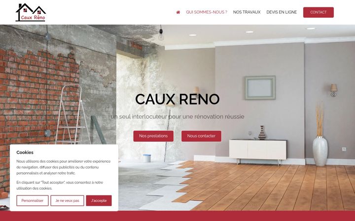 Screenshot of cauxreno.fr