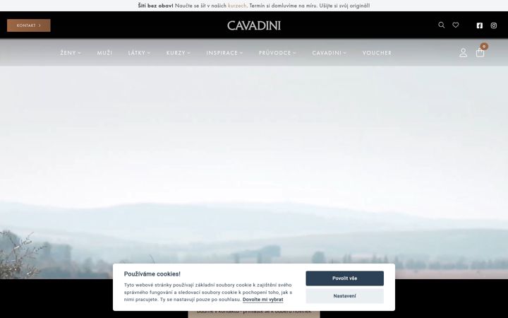 Screenshot of cavadini.cz