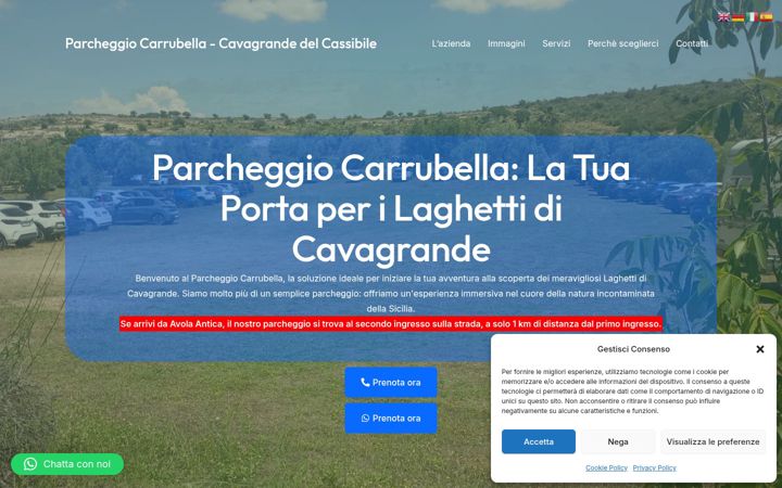 Screenshot of cavagrandedelcassibileparcheggio.it