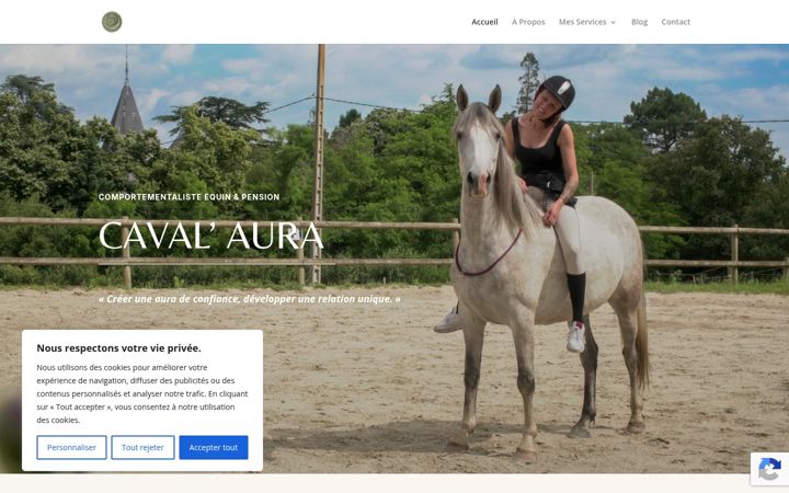 Screenshot του caval-aura.fr