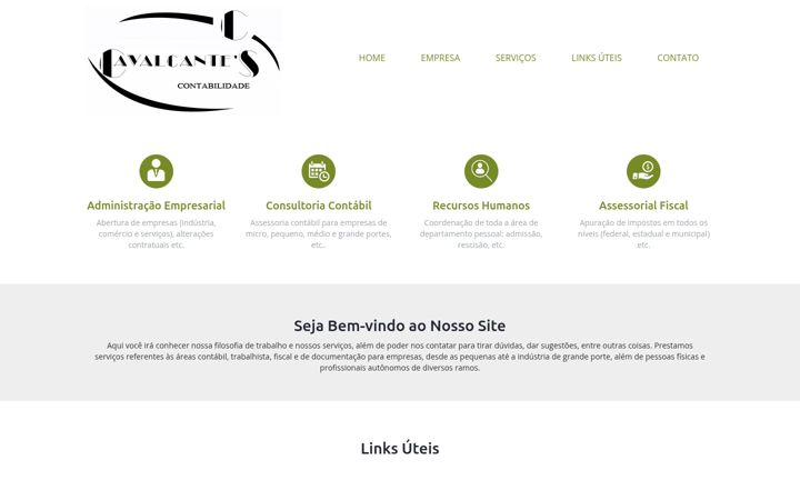 Екранна снимка на cavalcantescontabil.com.br