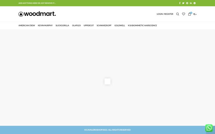 Screenshot of cavaleroshop.com
