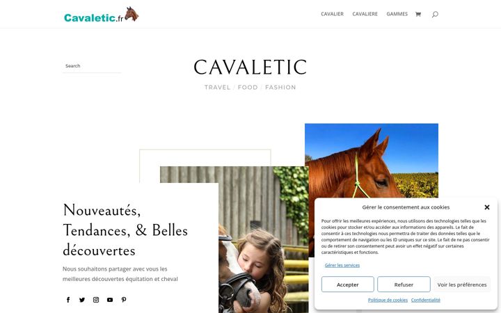 Screenshot of cavaletic.fr