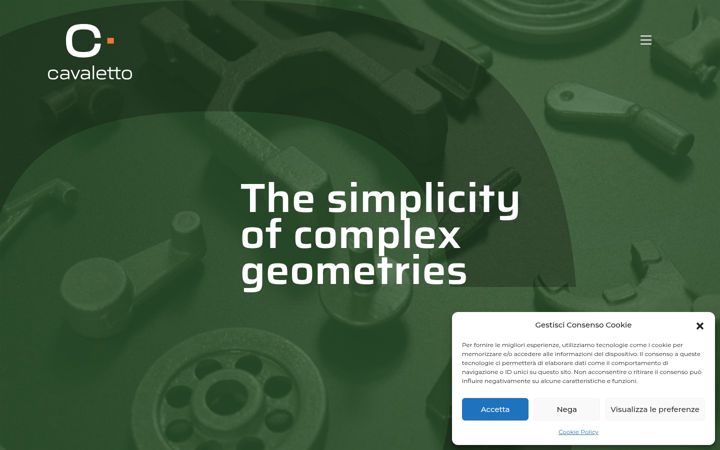 Screenshot of cavalettospa.com