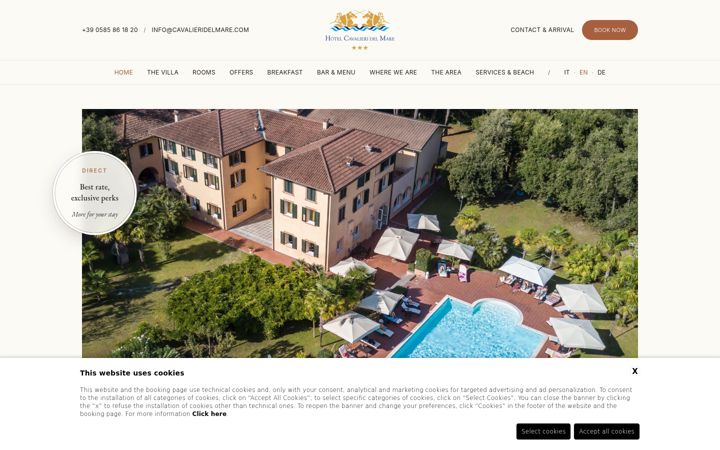 Screenshot of cavalieridelmare.com