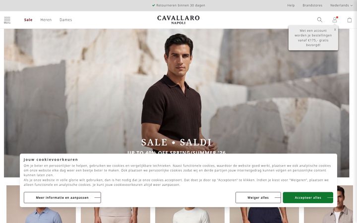 Screenshot of cavallaronapoli.com