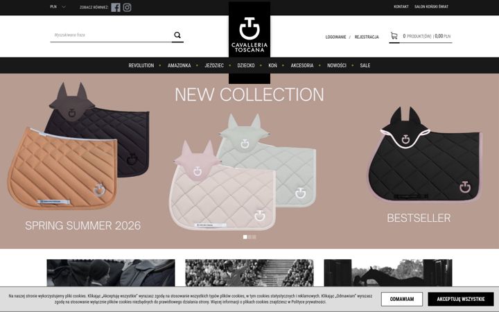Screenshot of cavalleriatoscana.pl