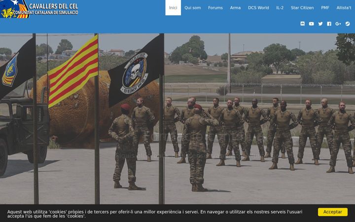 Screenshot of cavallersdelcel.cat