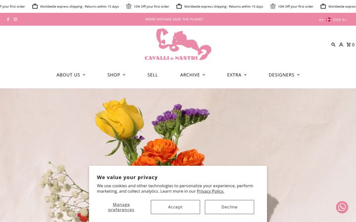 Screenshot of cavallienastri.com