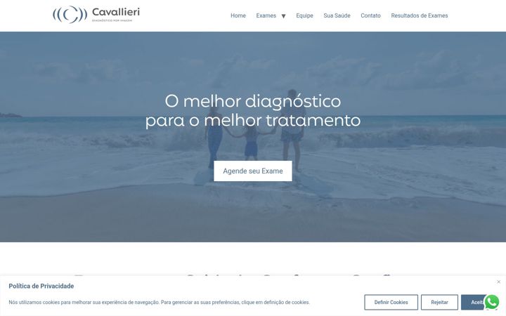 Screenshot του cavalliericlinica.com.br