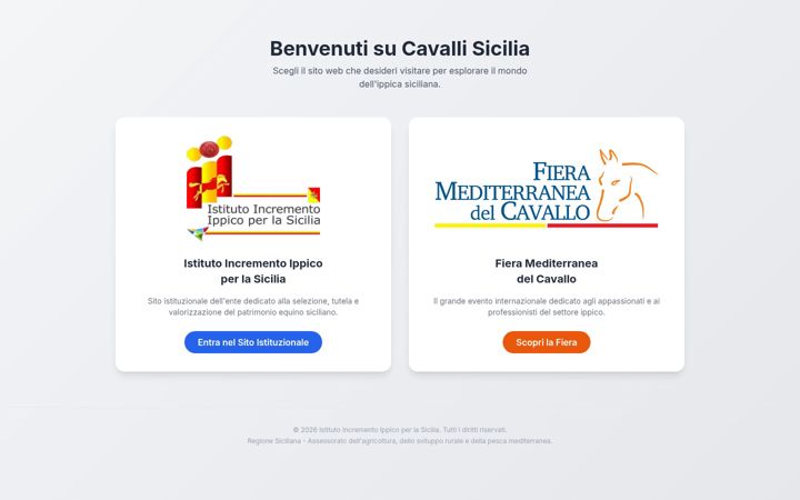 Screenshot of cavallisicilia.it