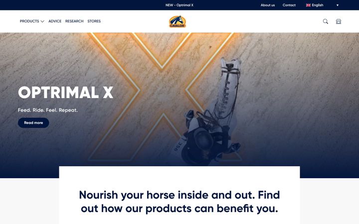 Screenshot of cavalor.com