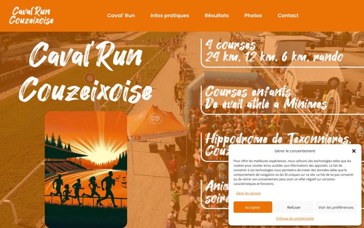 Screenshot of cavalruncouzeixoise.fr