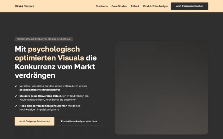 Screenshot of cavasvisuals.de
