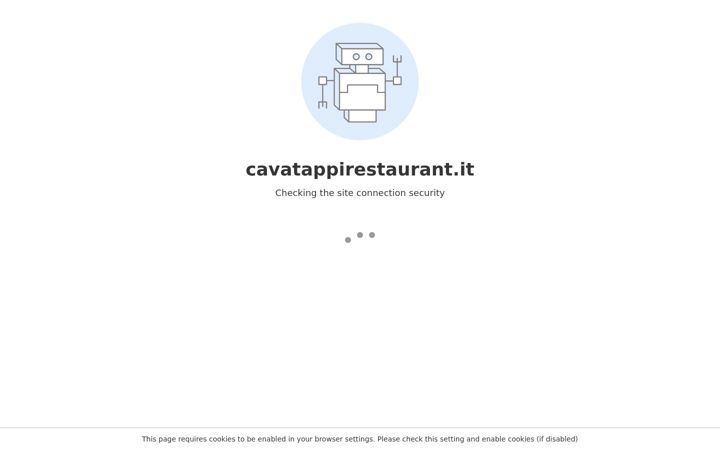Screenshot of cavatappirestaurant.it
