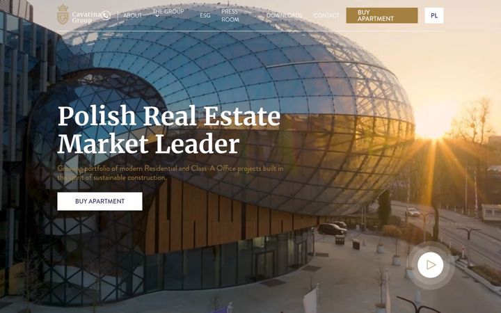 Screenshot of cavatinagroup.com