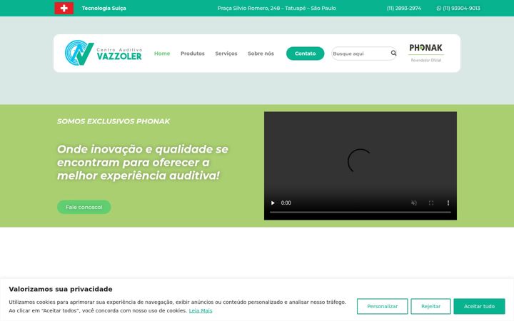 Ekrano kopija cavazzoler.com.br