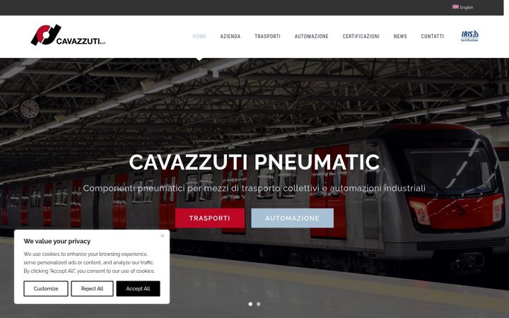 Skærmbillede af cavazzutipneumatic.it