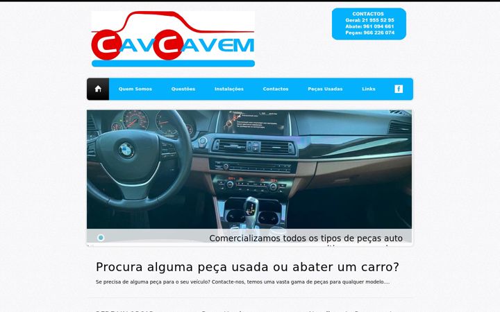 Screenshot of cavcavem.com.pt