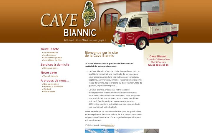 Screenshot of cave-biannic.com