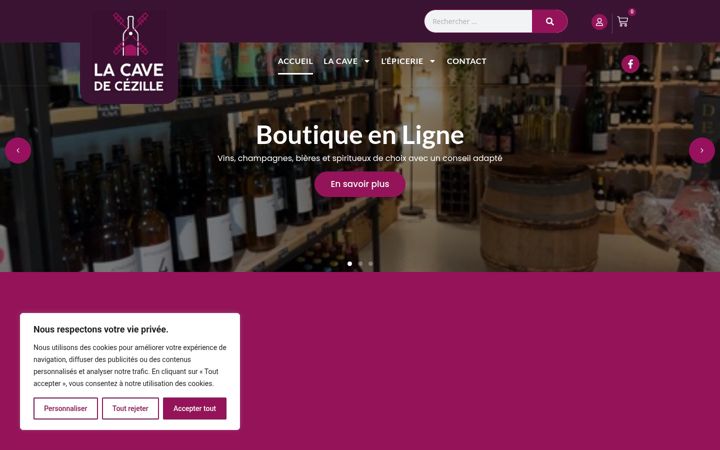 Screenshot του cave-de-cezille.fr