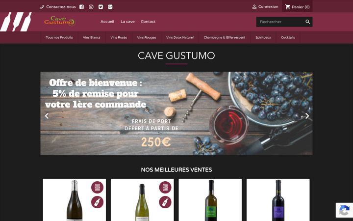 Screenshot of cave-gustumo.com
