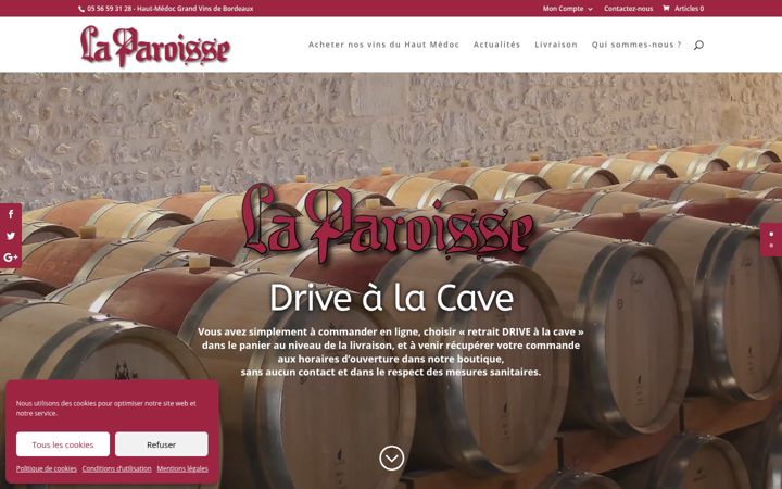 Screenshot του cave-la-paroisse.fr