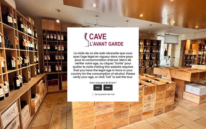 Screenshot του cave-margaux-lavantgarde.fr
