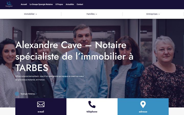 Screenshot του cave.notaires.fr
