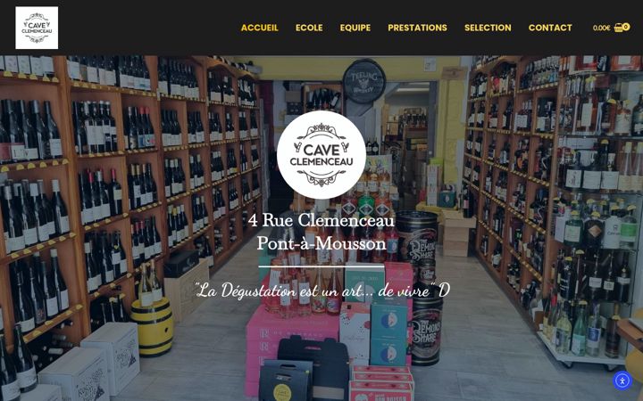 Screenshot of caveclemenceau.com