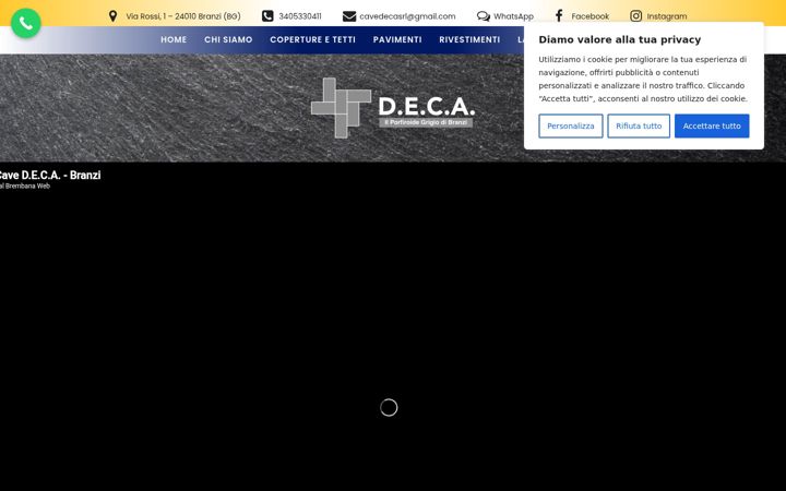 Screenshot of cavedeca.it