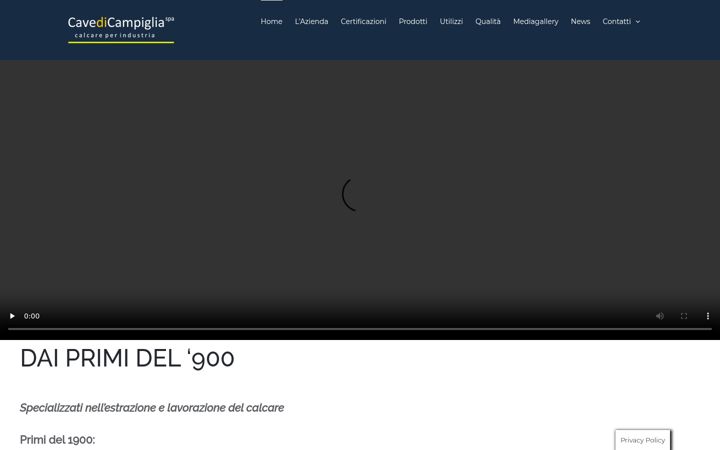 Screenshot of cavedicampiglia.com