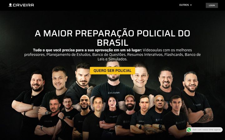 Screenshot of caveira.com