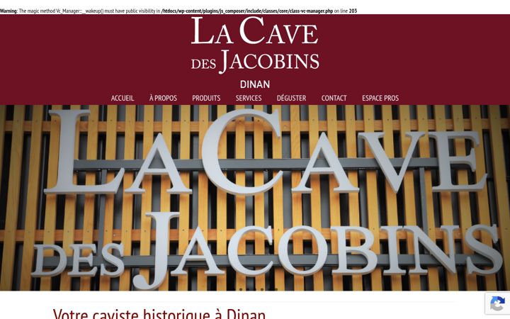 Screenshot του cavejacobinsdinan.fr
