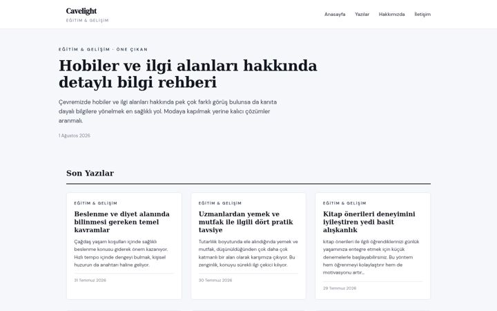 Screenshot of cavelight.click