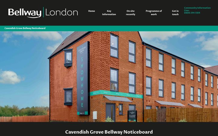 Screenshot of cavendishgrovebellwaynoticeboard.co.uk