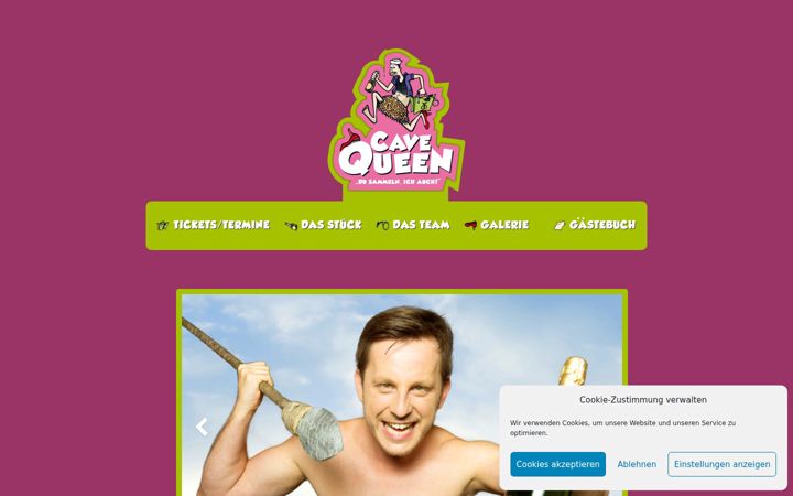 Screenshot of cavequeen.de